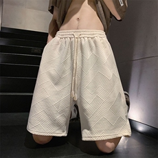 夏季新款港风肌理感面料重磅暗黑高街休闲大码五分短裤DK985-P40，男装牛仔裤，电商A021