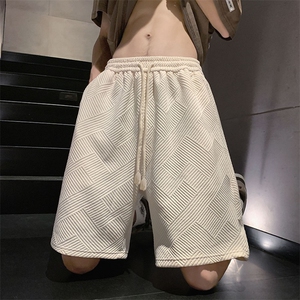 夏季新款港风肌理感面料重磅暗黑高街休闲大码五分短裤DK985-P40图片