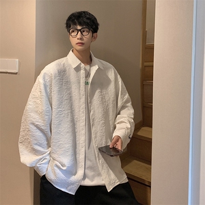 1港风花型七分袖衬衫男大码M-5XL风情侣衬衫男QCS7023P45控68图片