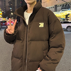 特批95无差价纹理感贴标立领棉衣男棉袄oversize保暖棉服外套M97，男装棉衣，电商A001-1