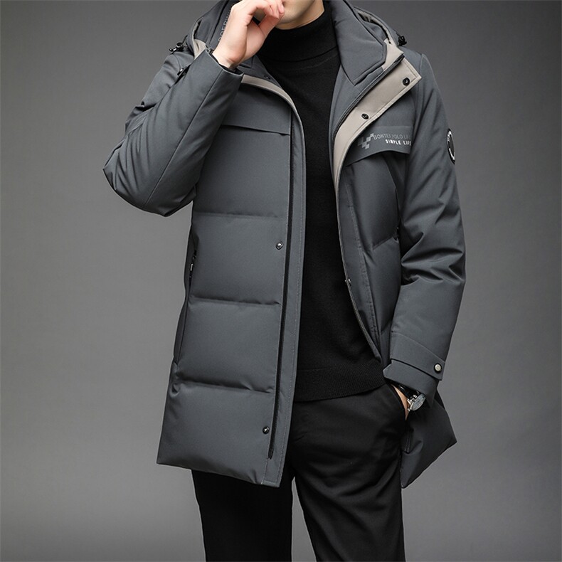 B2176钱塘2020-3冬季继续90白鸭绒连帽羽绒服男装羽绒服P270,男装羽绒服,钱塘207-3