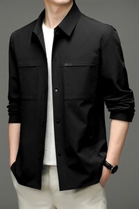 夹克宽松中青年男装休闲2023春季新款翻领时尚春秋款爸爸装外套，男装夹克，电商B212（原钱塘6029）