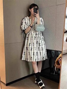 蝴蝶花娃娃裙，白绿两色,其它,欧妮卡蒂蔓