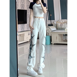 美式ins高街hiphop新款休闲裤货号K708P60,高级感穿搭扫货日常图片