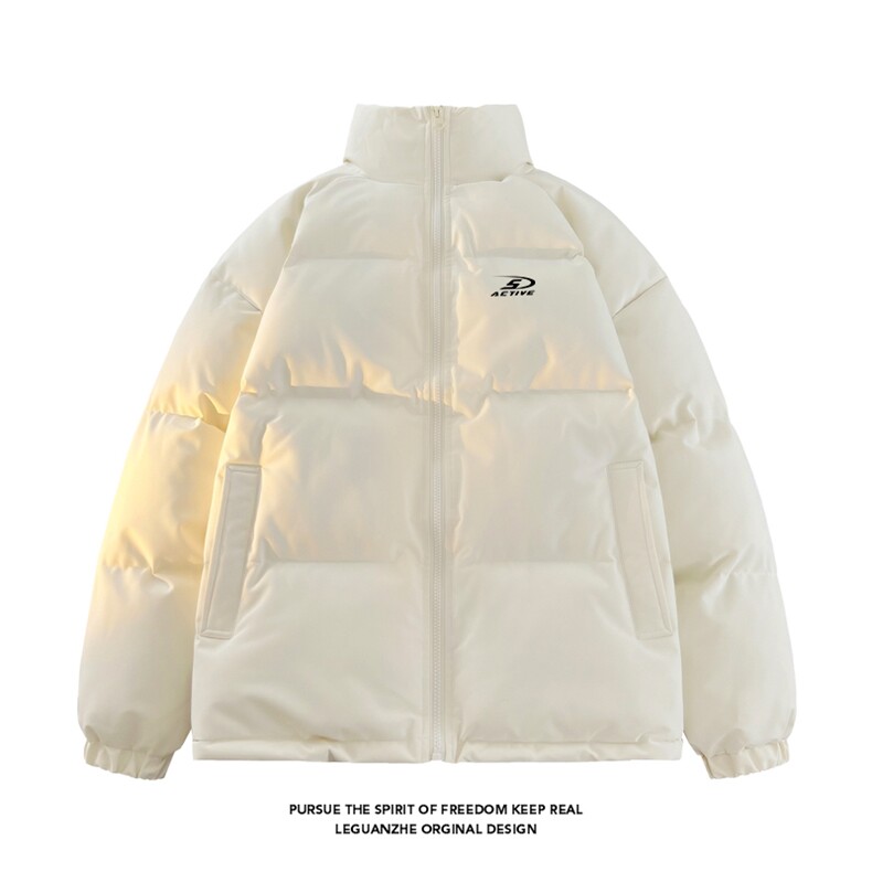 2024冬季新款港风白底大码印花立领棉衣M-5XHM24549-7-特P50,男装棉衣,电商A022