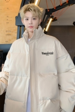 ！2024冬季新款男士立领棉衣简约字母印花棉服外套MY315特P55，男装棉衣，电商B220