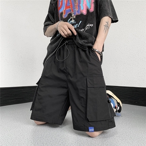 2026夏装立体大口袋工装短裤休闲五分裤高街 K9807/特P30 黑色图片