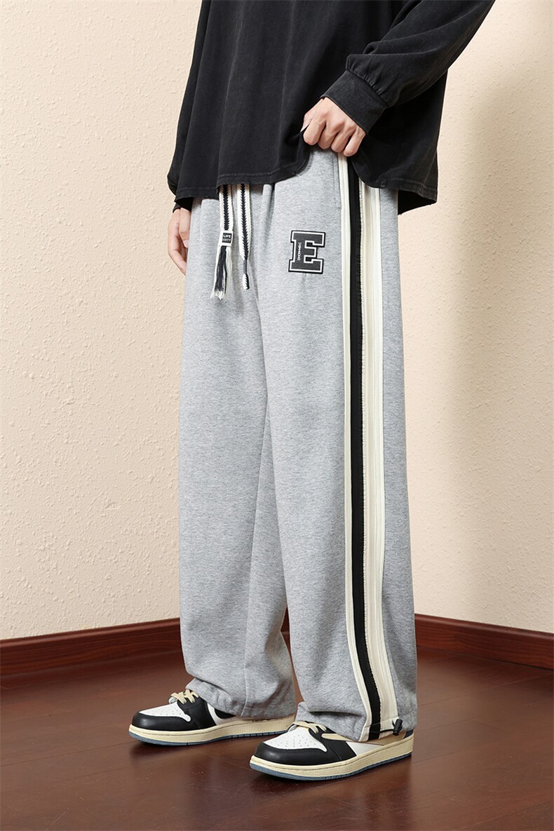 主推棉M-8XL秋季新款大码平脚潮流休闲卫裤109-K611-P50,男装休闲裤,星座109-1