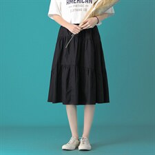 中性风2022春夏新款半身裙休闲宽松百搭冰丝垂感女D12P40控55，女装半身裙，电商A268