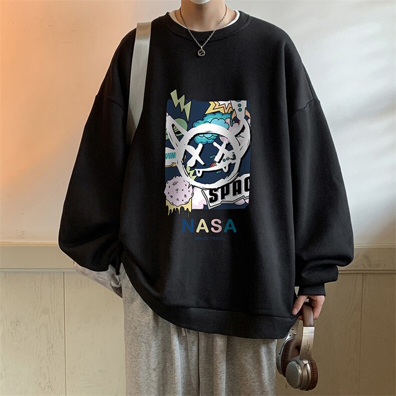 圆领卫衣男大码加厚加绒长袖t恤男S6275-P28,男装卫衣,电商A040