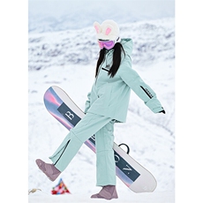 冬款户外加棉加厚单板双板防风防水连帽滑雪服男女同款HF66-P165，男装棉衣，电商A001-1