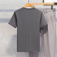 男春季潮韩版宽松百搭情侣冰丝短袖针织衫T542P25，男装针织衫/毛衣，星座1116-2