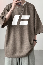 风复古亚麻短袖男棉麻t恤男半袖ZT71435-P35，男装T恤，电商A040