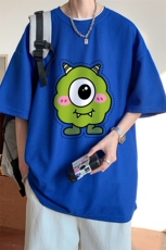 ！定制面料2024夏季新款男士华夫格短袖T恤情侣半袖TXH352P25，男装T恤，电商B220
