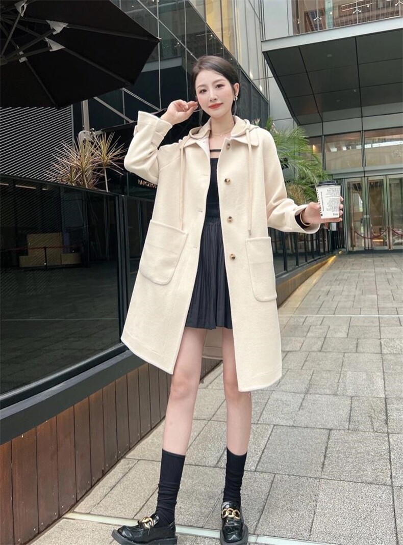 毛呢外套，女装毛呢外套，春语雨桐
