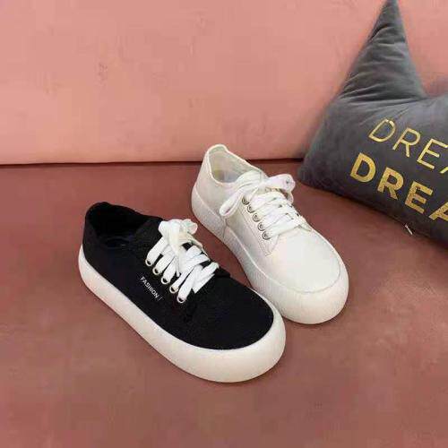 2021新款韩版时尚休闲潮流厚底帆布鞋，其它，她他麦