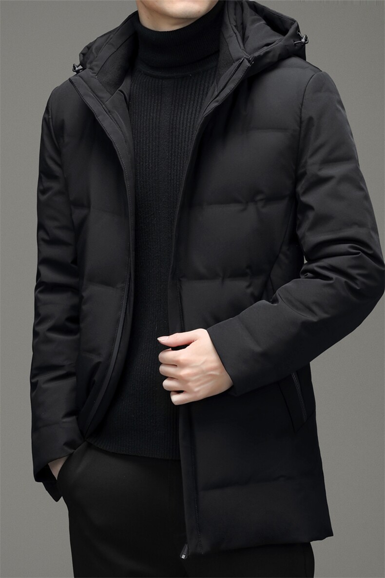 白鸭绒羽绒服男新款21冬装连帽羽绒服休闲外套上衣男DD21717-P360，男装羽绒服，电商B212（原钱塘6029）