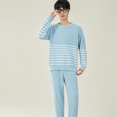 新款休闲保暖时尚情侣套装家居服两件套TZ3151-P100，男装棉衣，星座310B-3