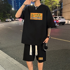 套装！华夫格套装短袖T恤短裤男TZ238-特P38，男装牛仔裤，电商B367