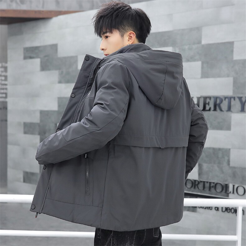 冬季男士棉衣大棉袄毛领棉服立领连帽防风防寒宽松M188,男装棉衣,星座1207
