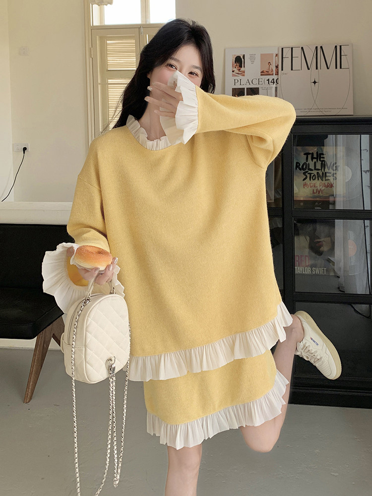xian货·数据款2026春款荷叶边套装P140198,女装套装/套裙,2C262