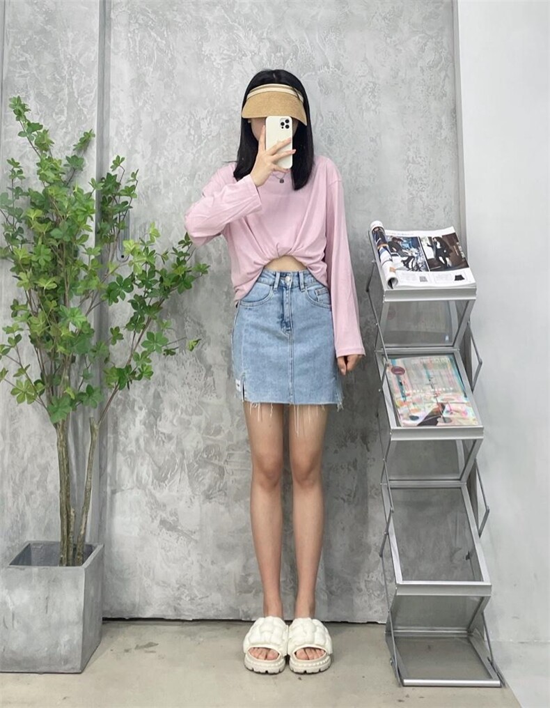 重水洗短裙，其它，朵朵鱼