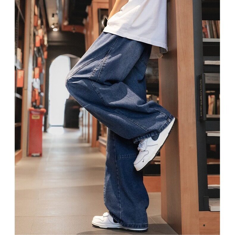 机能多口袋工装裤男士痞帅显瘦拖地哈伦冲锋长裤NK88,男装工装外套,星座208-5