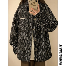 1中性定制面料夹克女大码情侣潮流百搭外套夹克男JK77868P90控148，女装短外套，星座226-2