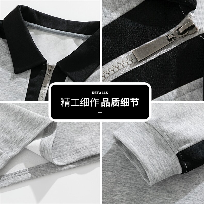 男士polo衫2025新款翻领长袖t恤潮牌休闲上衣卫衣Q5571-特P42,男装T恤,星座610（原A335）