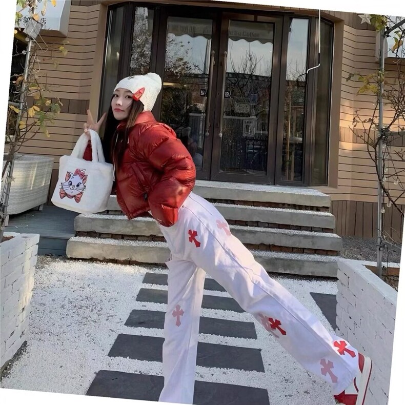牛仔裤春秋款儿童直筒长裤2025新款中大童阔腿裤秋装AMN53P58,男装牛仔裤,星座1013-5