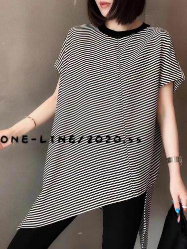 欧版横条不规则上衣，女装，芭娜美纳