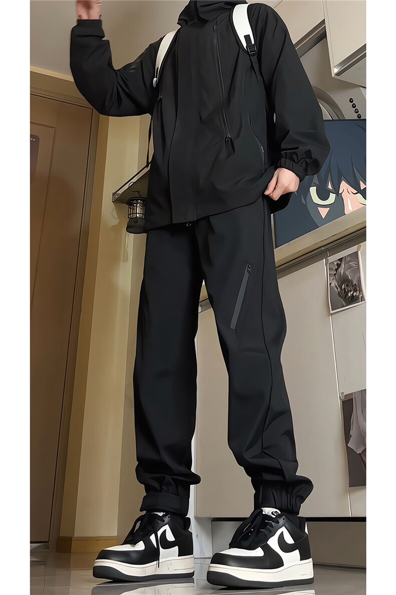魔术贴束脚冲锋裤男款防风防水登山户外机能运动裤KZ018P50,女装休闲裤,电商B312