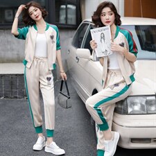 2022年夏季华尔缎亮钻爱心装饰时尚洋气，女装套装/套裙，韩蜜菓