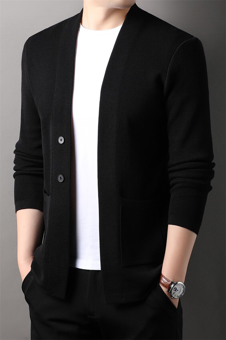 HPN-A32415男士秋季新款长袖开衫青年休闲外套服装,女装短外套,电商B360
