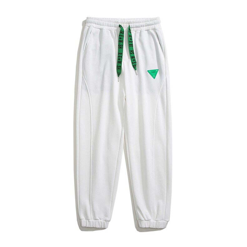 1秋季新款白底平铺休闲裤男卫裤宽松九分裤运动裤男K7141P50控68，男装休闲裤，星座226-2