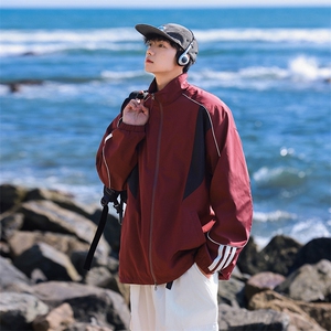 春季新款中性风三防户外夹克男立领冲锋衣外套DSA157B-JK1563-P75图片