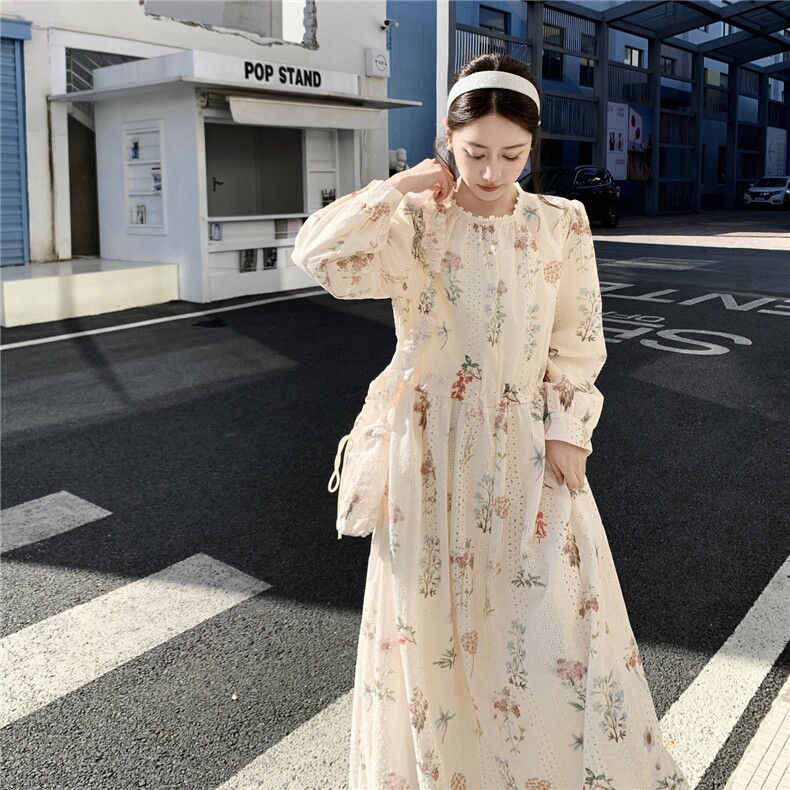 新品大货时尚绣花连衣裙配包包2602-P185-K299,女装连衣裙,2C261