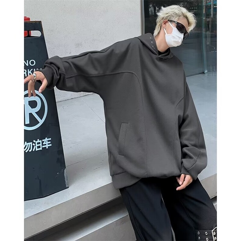 慵懒简约新款时尚青少年潮流ins连帽卫衣男套头外套男秋季Q44/P55,男装卫衣,星座506