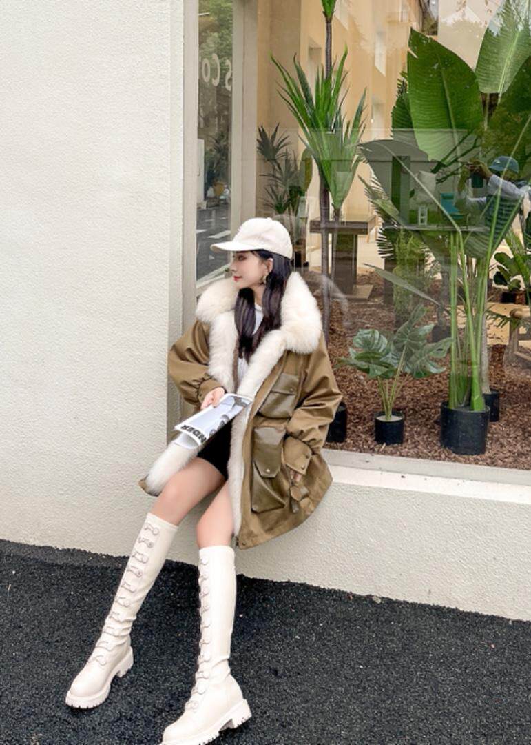 冬装狐狸毛派克服，其它，贻思茗