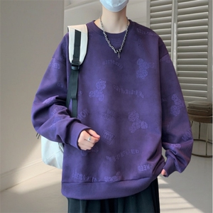 卫衣男青年春秋长袖青少年潮流休闲宽松学生打底衫WY3411-P55图片
