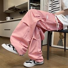 现货特价百搭情侣宽松韩式秋冬季纯色直筒阔腿CK002特价55，男装休闲裤，星座1209-3