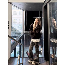 口袋工装牛仔裤男直筒美式高街潮牌痞帅水洗长裤1001-1-AK410-P58，男装牛仔裤，星座1001-1