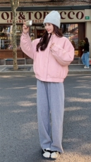 90绒内胆！现货！蛋白皮韩系90白鸭绒短款羽绒服P275K358-7718，女装羽绒服，2C210