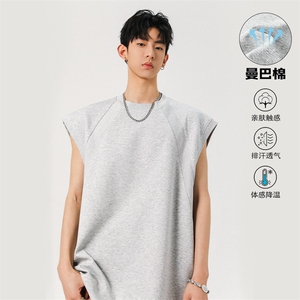 抖音舒适曼巴棉220g无袖T恤背心男T5099特P25建议零售价58图片
