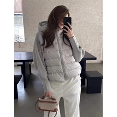轻薄针织拼接棉服女短款2025冬季新款假两件棉衣韩版宽松冬装外套，男装棉衣，星座601-1