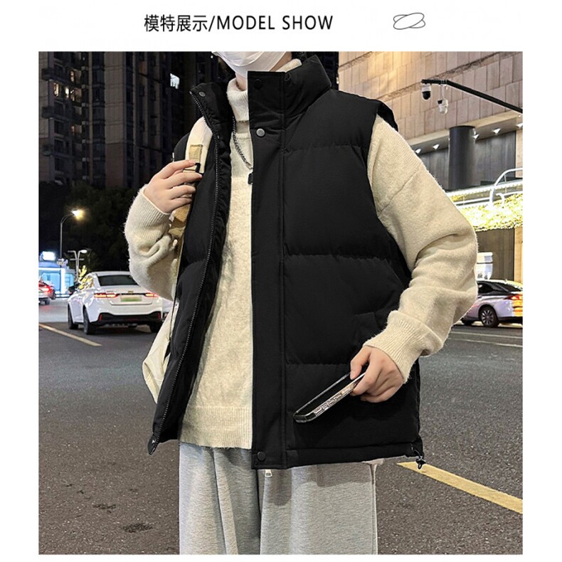 羽绒棉马甲男春秋季潮牌外穿丝棉坎肩休闲青少年秋冬口袋背心外套,男装背心/马甲,星座1013