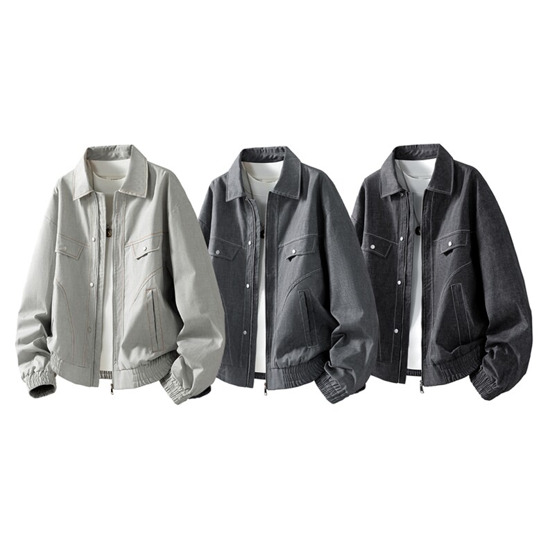 美式重磅高品质夹克秋季开衫外套男SY8815特P81控168大码4-8XL+5,男装夹克,星座610B-1