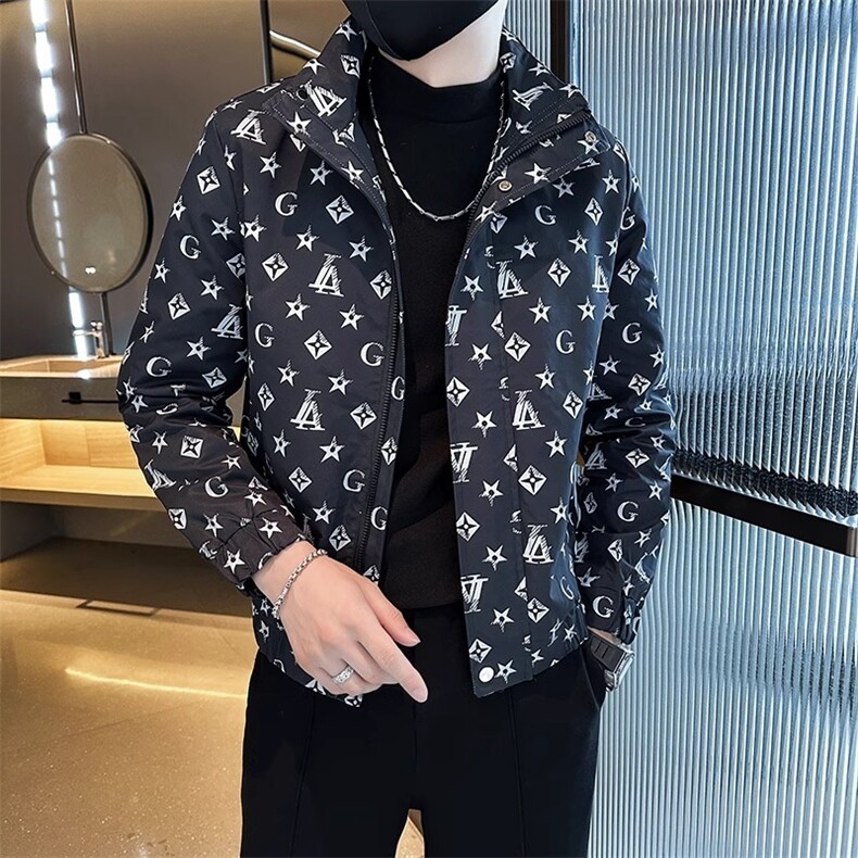 春秋款花夹克男装设计高级感潮牌上衣网红新款百搭痞帅炸街外套,男装夹克,星座506A