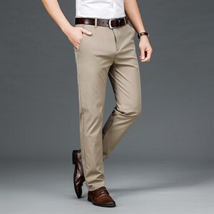 2021高品质男士休闲裤直筒中青年西裤爸爸装裤子夏季长裤6018P40,男装西裤,星座224-1