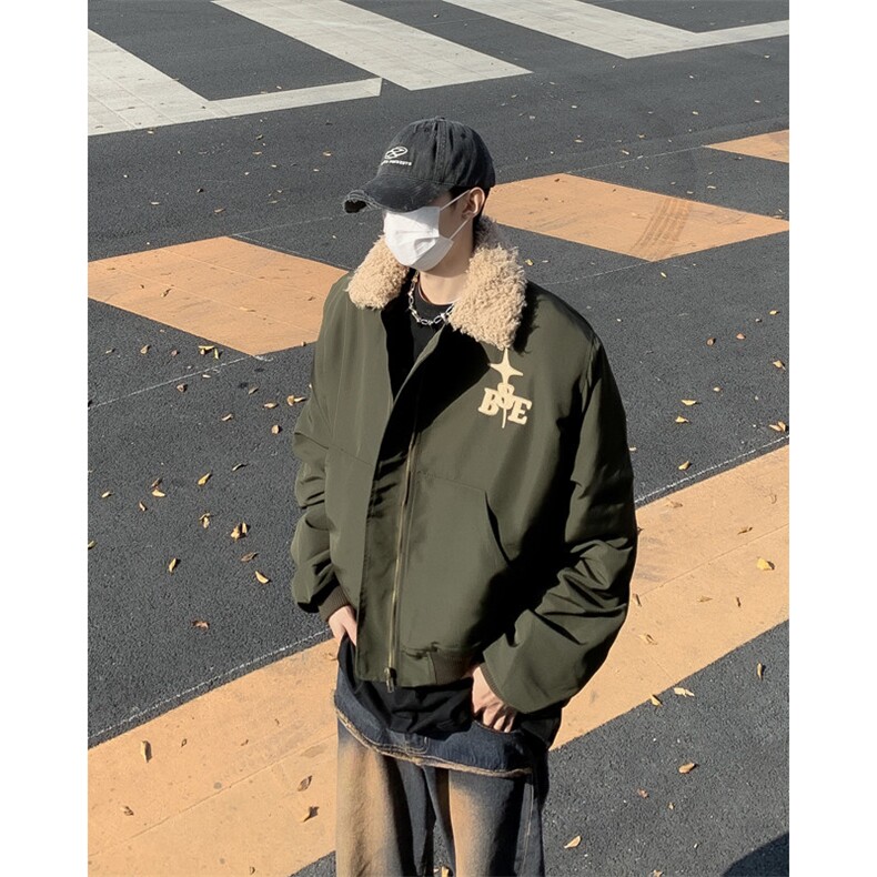 新款冬季时尚百搭宽松棉服外套M052-P80,男装夹克,星座308B-2